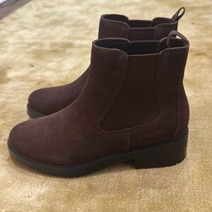 NWOB Everlane Chelsea boot in brown suede.